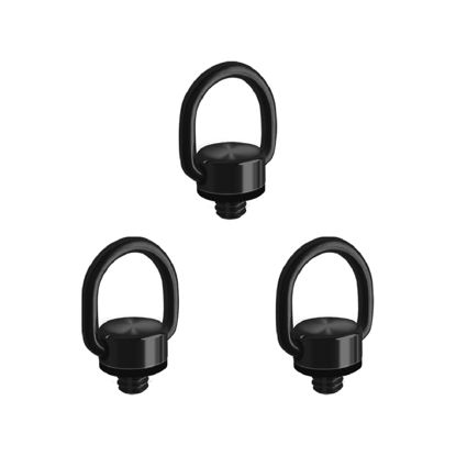 Picture of 3Pack Camera D Ring Screw Hinged Holder Fixing Screw Camera Carabiner Clip 1/4"-20 for Tripod DSLR Camera Quick Release Wrist Strap Mounting and Attachment