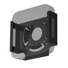 Picture of Mac Mini M2 Mount, IFCASE Heat Dissipation Design Anti-Scratch Behind Monitor, Under Desk, Wall Mount Stand for Mac Mini 2011 to 2023 M2 Pro, Compatible with VESA Hole (Black)