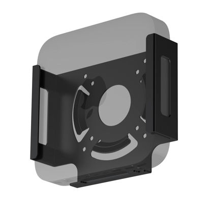 Picture of Mac Mini M2 Mount, IFCASE Heat Dissipation Design Anti-Scratch Behind Monitor, Under Desk, Wall Mount Stand for Mac Mini 2011 to 2023 M2 Pro, Compatible with VESA Hole (Black)