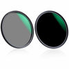 Picture of K&F Concept 82mm ND1000 CPL Lens Filter Kit (2 Pcs) Neutral Density ND1000 + Circular Polarizer Filter with 24 Multi-Layer Coatings for Camera Lens