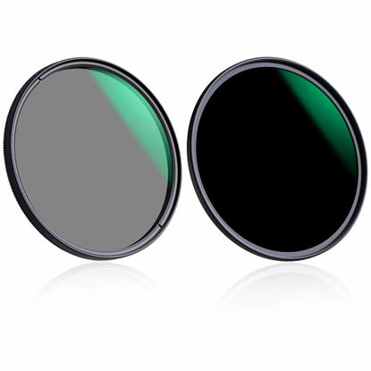 Picture of K&F Concept 82mm ND1000 CPL Lens Filter Kit (2 Pcs) Neutral Density ND1000 + Circular Polarizer Filter with 24 Multi-Layer Coatings for Camera Lens