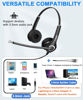 Picture of Callez 3.5mm Cell Phone Headset with Microphone Noise Cancelling for iPhone Samsung Smartphones Tablets, Computer Headset for Laptop PC Skype Call Center Office Classroom, Super Comfort, Clear Chat