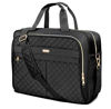 Picture of WIRABO Laptop Bag for Women 17 Inch, Laptop Briefcase for Women, Large Computer Bag Messenger Bag Work Office Travel Business Black