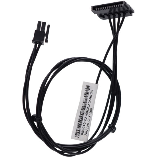Picture of Deal4GO 35cm Mini 4-pin to 1 SATA HDD Power Cable 00XL188 Replacement for Lenovo ThinkCentre M710q M720T M720s M920s 17IAB7 510A-15ABR, Black