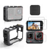 Picture of Rszfnjxry Ace Pro Aluminum Metal Frame Cage Case Bag with Silicone Lens Cap Screen Protector Compatible with Insta360 Ace Pro Camera Accessories Kit