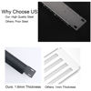 Picture of 1U Blank Panel, 1U 19 Inch Blank Rack Mount Panel,1U Disassembled Rack Mount Cable Management Panel, 1U Rack Mount Panel Spacer W/Brush for Server Network Rack Enclosure Cabinet Cable (2pcs-Venting)