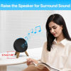Picture of Wooden Desktop Speaker Stand for Echo Pop Stand Holder - Space Saving Wood Tripod Speaker Stand Desk for Alexa Echo Pop (2023) Table Stand