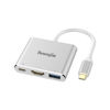 Picture of Tuwejia USB C to HDMI Multiport Adapter USB 3.1 Gen 1 Thumderbolt 3 to HDMI 4K Video Converter /USB 3.0 hub Port PD Quick Charging Port with Large Projection