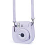 Picture of Riosin Instant Mini 12 Protective Camera Case for Fujifilm Instax Mini 12/11,Premium PU Leather Camera Bag Cover with Pocket and Removable&Adjustable Strap (Lilac Purple)