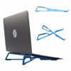 Picture of FlexVerk Portable Laptop Riser Stand- Lightweight & Adjustable Computer Holder, Ergonomic, Foldable - Compatible with Apple MacBook Pro & Air, HP, Dell, Tablet & More 10" - 16" Notebooks (Blue)