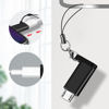 Picture of Seminer USB C to Micro USB Adapter (4 Packs), Type C Female to Micro USB Male Convert Connector with Lanyard Compatible with Samsung Galaxy S7/S7 Edge, Micro USB Devices, Black