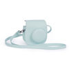 Picture of Riosin Instant Mini 12 Protective Camera Case for Fujifilm Instax Mini 12/11,Premium PU Leather Camera Bag Cover with Pocket and Removable&Adjustable Strap (Mint Green)