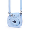 Picture of Riosin Instant Mini 12 Protective Camera Case for Fujifilm Instax Mini 12/11,Premium PU Leather Camera Bag Cover with Pocket and Removable&Adjustable Strap (Pastel Blue)