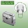 Picture of Greateam PTM95 Label Tape Refills Replacement for P-Touch M Tape M-K231 Brother Tape 12mm 0.47'' White M231 MK231 MK-231 Compatible with P-Touch PT70 PT80 PT65 PT70BM PT90 PT45 Label Maker, 5-Pack