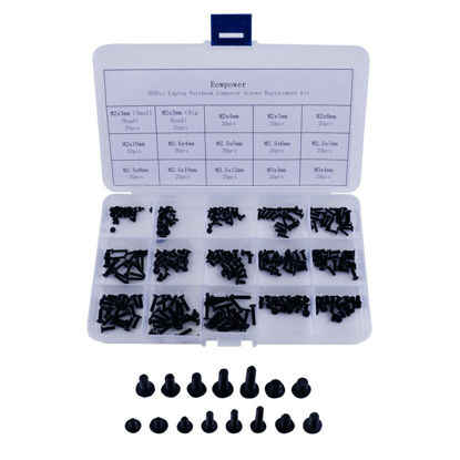 Picture of Eowpower 300 Pieces Laptop Notebook Computer Screws Replacement Kit for HP IBM Dell Sony Acer Asus Lenovo Toshiba Gateway Samsung