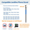 Picture of Wantek RJ9 Telephone Headset Mono with Noise Cancelling Mic, Quick Disconnect, Only for Plantronics M12 M22 MX10 Amplifiers or Cisco 7940 7942G 7945G 7960G 7975G 7821 7861 8841 8851 IP Phones(600QC1)