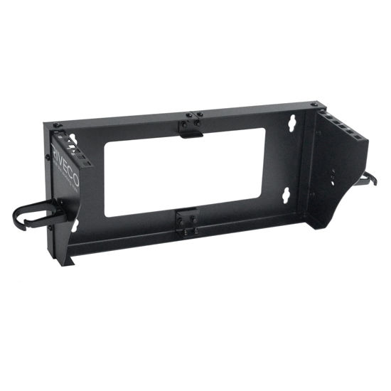 Picture of RIVECO 2U Wall Mount Rack for Network Reinforced Heavy Load 66LBS Small Server Racks Vertical & Horizontal Mounting for 19 inches IT & Studio Equipment.