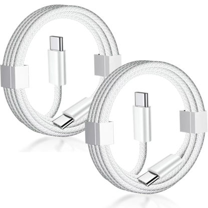Picture of orseoose USB C to USB C Cable 3FT Certified 2Pack 60W USB C Woven Fast Charging Type C Charger Cord Compatible with iPhone 15/16 Pro Max Plus Samsung S23 Note 20 iPad Pro Air Mini MacBook Air