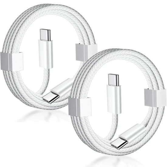 Picture of orseoose USB C to USB C Cable 3FT Certified 2Pack 60W USB C Woven Fast Charging Type C Charger Cord Compatible with iPhone 15/16 Pro Max Plus Samsung S23 Note 20 iPad Pro Air Mini MacBook Air