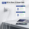 Picture of orseoose USB C to USB C Cable 3FT Certified 2Pack 60W USB C Woven Fast Charging Type C Charger Cord Compatible with iPhone 15/16 Pro Max Plus Samsung S23 Note 20 iPad Pro Air Mini MacBook Air