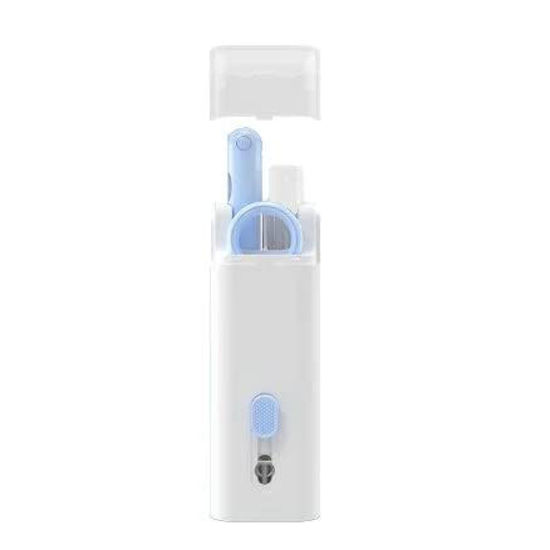 Picture of 7-in-1 Electronics Cleaner Kit,Keyboard Cleaning Brush Computer Earphone Cleaning Tools,Electronic Cleaner Box for PC Monitor/TV/Phone/Computer(with Cleaning Fluid) (Blue)