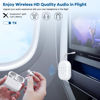 Picture of Bluetooth Transmitter Receiver,Bluetooth Audio Adapter for Airplane,Bluetooth Transmitter for TV,Gym, Aptx HD, Aptx Low Latency Audio for 2 AirPods/Headphones (White)