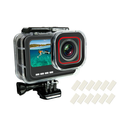 Picture of SHOOT Waterproof Housing Case for Insta 360 Ace Pro Diving Protective Underwater Shell with Quick Release Bracket & Thumbscrew Accessories