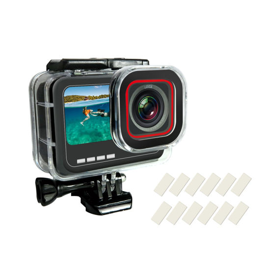 Picture of SHOOT Waterproof Housing Case for Insta 360 Ace Pro Diving Protective Underwater Shell with Quick Release Bracket & Thumbscrew Accessories