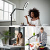 Picture of SupeDesk Overhead Camera Mount, Adjustable Desk Mount with Flexible Aluminum Spring Arm, 360° Ball Head, 1/4" 3/8" Screw & Phone Clamp for DSLR Cameras, Light, Heavy Microphones, and Smartphones