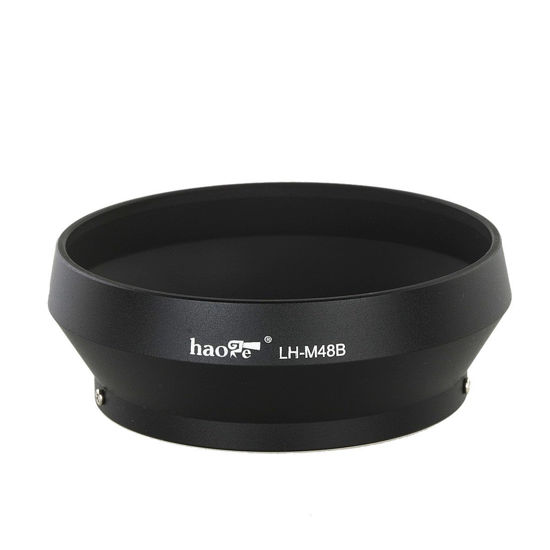 Picture of Haoge LH-M48B Metal Lens Hood Shade for Olympus M.ZUIKO Digital 17mm F1.8 17 1.8 Lens Replaces LH-48B Black