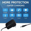 Picture of UL Listed 15V 1A 5ft Power Supply Adapter,100-240V 50/60Hz AC to DC 15V 1A/1000mA 15W 5.5mm*2.1mm US Plug Wall Charger, Center Positive, VI RoHS FCC