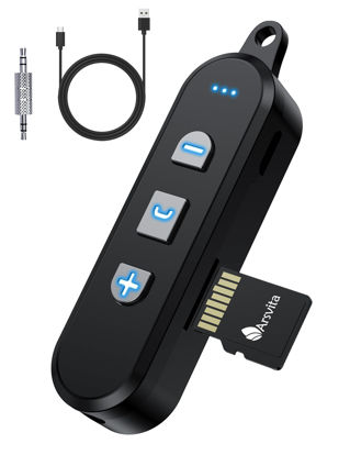 Picture of Arsvita Bluetooth Receiver Kit, Bluetooth 5.0 Portable Audio Adapter, Black