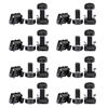 Picture of SGTKJSJS M6 x 16mm Computer Rack Mount Cage Nuts, Screws and Washers for Rack Mount Server Cabinet, Rack Mount Server Shelves,Rack Mount Screws and Square Insert Nuts- Black