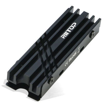 Picture of M.2 SSD Heatsink, RIITOP NVMe Cooler for M2 NVMe or SATA-Based 2280 SSD