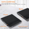 Picture of Vakarey for Kobo Libra Colour Case with Pen Holder,Sleep Cover for Kobo Libra 2 Case with Hand Strap,Black