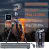 Picture of JAFUQAW Portable Desktop Mini Tripod with Panning Handle, 20" / 52cm Desk Tabletop Aluminum Alloy Tripod with 360° Ball Head, Compact Tripod for DSLR Camera Video Camcorder, Load up to 13lb / 6kg