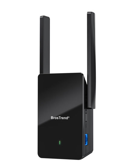 Picture of BrosTrend WiFi 6 Extender AX1500 WiFi Booster for Home WiFi Range Extender Covers Up to 2,000 sq.ft and 40 Devices, Dual Band Amplificateur WiFi with Gigabit Ethernet Port Works with Any WiFi Routers