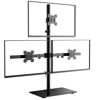 Picture of WALI Triple Monitor Desk Mount, Fully Adjustable Three Monitor Stand Fits 3 Screens up to 27 inch, 22 lbs, Weight Capacity per Arm, White