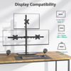 Picture of WALI Triple Monitor Desk Mount, Fully Adjustable Three Monitor Stand Fits 3 Screens up to 27 inch, 22 lbs, Weight Capacity per Arm, White