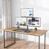 Picture of WALI Triple Monitor Desk Mount, Fully Adjustable Three Monitor Stand Fits 3 Screens up to 27 inch, 22 lbs, Weight Capacity per Arm, White