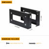 Picture of RIVECO 4U Open Frame Rack Wall Mount & Desktop Mount, No Assembly Required Server Rack for Network Equipment & Data AV HiFi Stereo Gaming Electronics Shelf