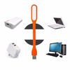 Picture of Kyfreshpower Flexible Mini USB LED Lamp Light Portable Night Light Compatible for Power Bank, Laptop, Notebook, Reading, Computer Keyboard USB Reading Light (8pcs, Orange)