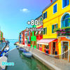 Picture of Mini Video Projector, 1080P Supported, Portable Outdoor Movie Projector, 176" Display Compatible with TV Stick, HDMI, USB, VGA, AV for Home Entertainment