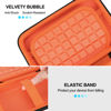 Picture of Lacdo Hard Drive Carrying Case for SanDisk Professional G-Drive ArmorATD - Rugged Portable External Hard Drive HDD USB-C USB 3.2 Gen 1 1TB 2TB 4TB 5TB 6TB Shockproof Protective Travel Bag, Orange