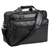 Picture of Leather Laptop Bag, Men's 15.6 Inches Messenger Briefcase Business Satchel Computer Handbag Shoulder Bag Fits 15.6 Inch Laptop Black