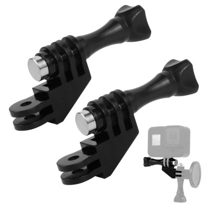 Picture of 2PC Vertical Mount for Gopro, 90 Degree Direction Adapter Elbow Mount Compatible with Insta360 ONE X2, Gopro Hero, DJI Osmo Action 2 and Most Action Cameras