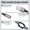 Picture of Fidioto USB A Male to Dual USB C Female Adapter(10 inch long),USB splitter 1 in 2 out, Double Type-C Splitter Y Cable for iMac/iPhone 15/iPad Pro Air 4 5/PC/Samsung Galaxy S23 Etc(Grey)