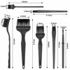 Picture of 11 in 1 Anti Static Brushes Set with Microfiber Cleaning Cloth, Small Portable Plastic Handle Nylon Cleaning Brush Kit for Computer PC Keyboard Laptop Screen Electronics Camera Lens Phone Car