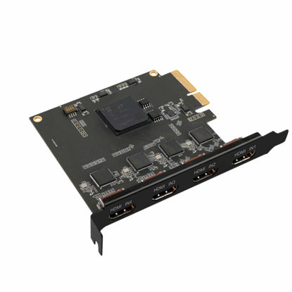 Picture of Quad HDMI PCIe Video Capture Card, 4-Channel HDMI Video Recorder Capture for Multi-Channel Live Streaming