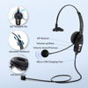 Picture of Conambo Bluetooth Headset V5.0, Trucker Bluetooth Headset with Noise Canceling Microphone & USB Dongle, Wireless Headset with Mic for Work Truck Driver Call Center Computer Office